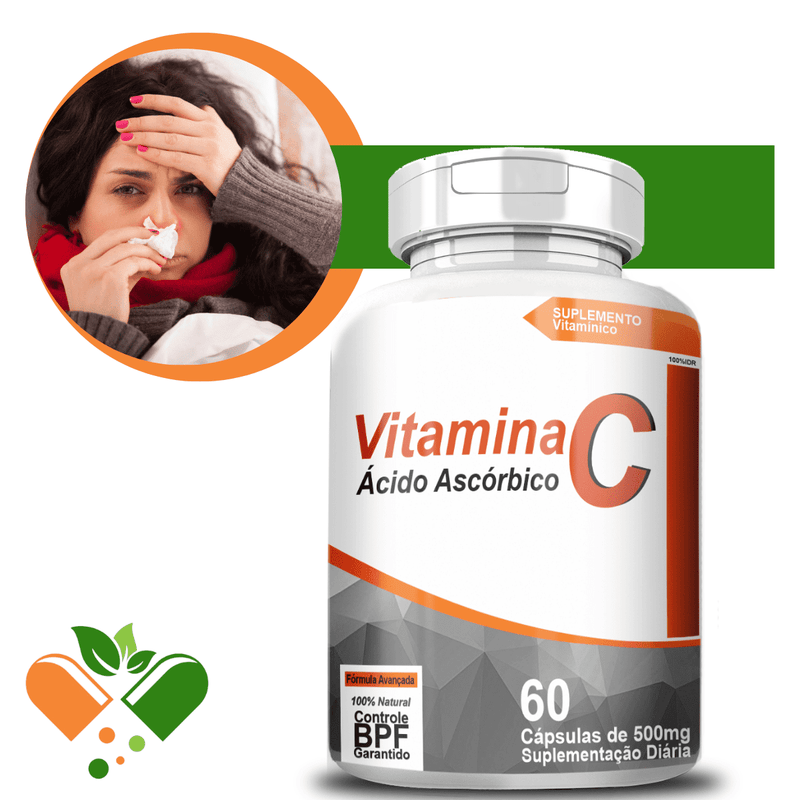 Vitamina C Revestida 500mg 60 Cápsulas