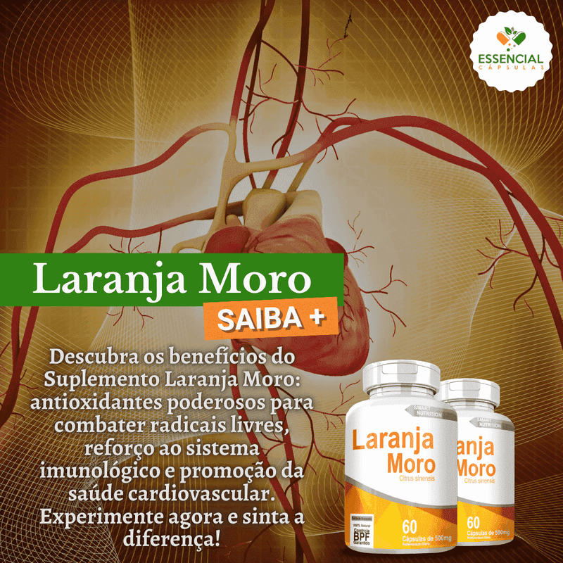 COMPRE 2 LEVE 3 LARANJA MORO 500MG 60 CÁPSULAS