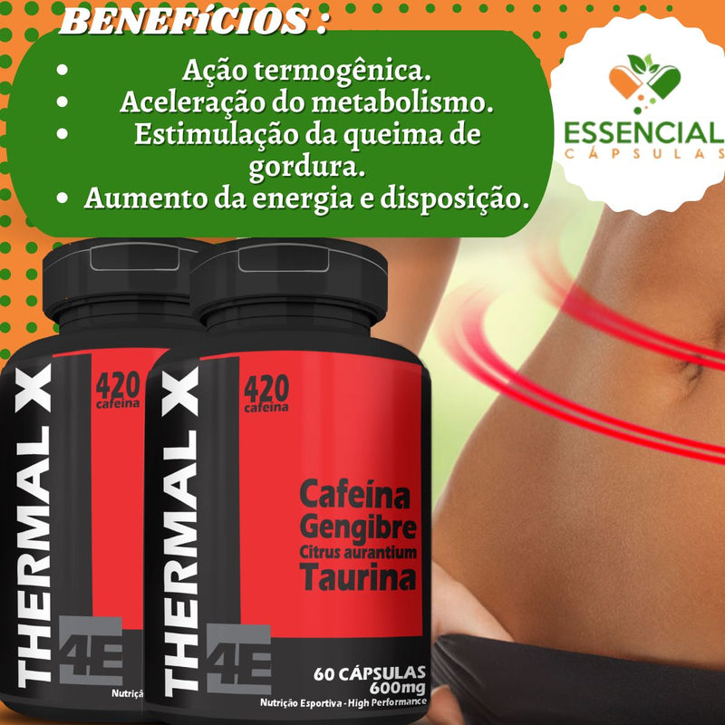 Kit com 3 Thermal X 500mg 60 Cápsulas