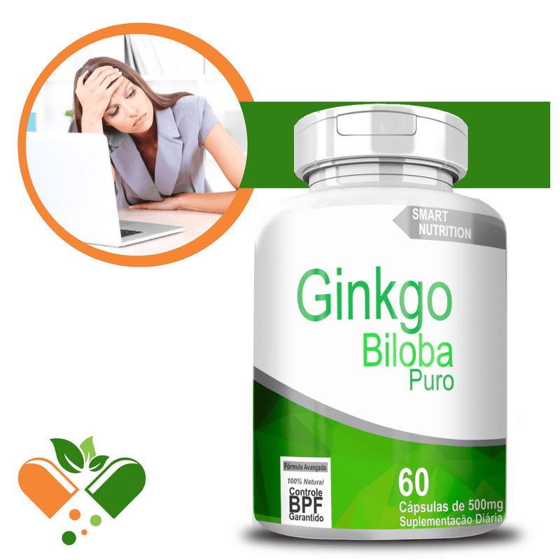 Ginkgo Biloba Puro 500mg 60 Cápsulas