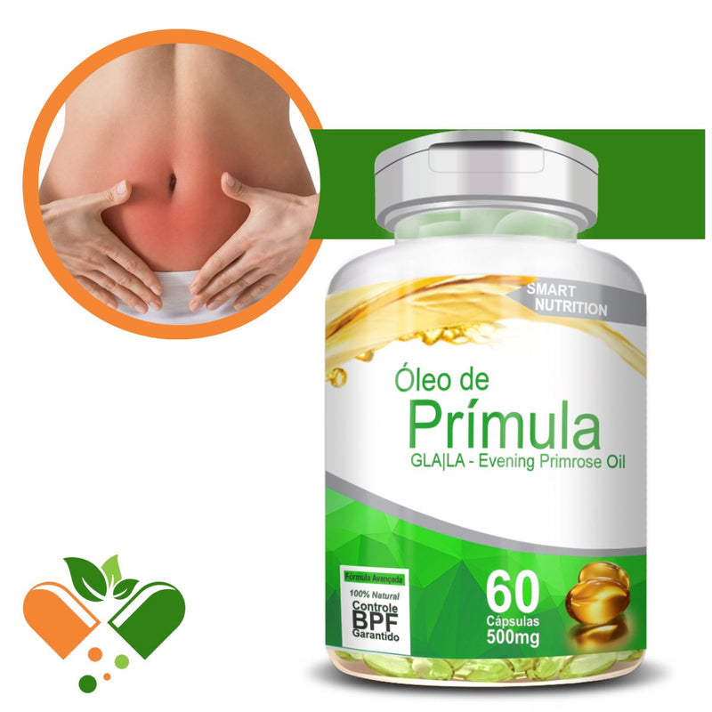 Óleo De Prímula 500mg 60 Cápsulas